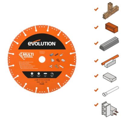 Lame diamant de scie circulaire matériaux Evolution ø230 mm