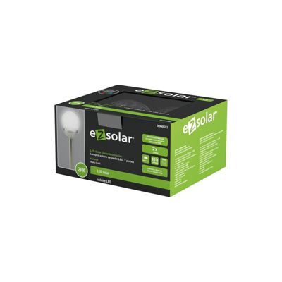 Borne solaire EZSOLAR Avec détecteur de pénombre 2 lumens froid Lot de 2 - vue 2