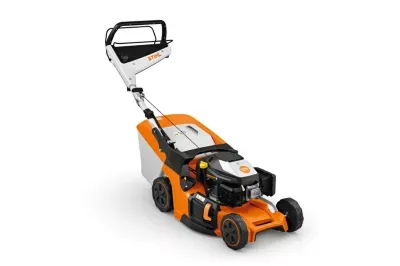 Tondeuse thermique 166 cmÂ³ - largeur de coupe 46 cm - hauteur de coupe 20 à  100 mm - bac 52L - Stihl RM 448V
