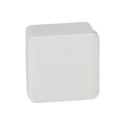 092011 Boîte De Dérivation Carrée Faces Lisses Pour Presse-étoupe Dimensions 80x80x45mm - Gris Ral 7035 - Legrand
