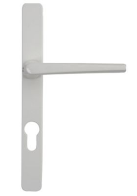 Poignée de porte-fenêtre Prime-Line, loquet de type crochet, aluminium  blanc thermolaqué, réversible C1191