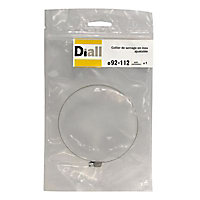 1 collier de serrage Diall inox ajustables ø92-112 mm