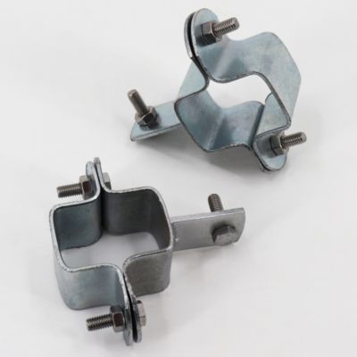 1 collier de serrage pour poteau à profil en Z clôture de protection Aquagart