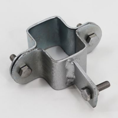1 collier de serrage pour poteau à profil en Z clôture de protection Aquagart