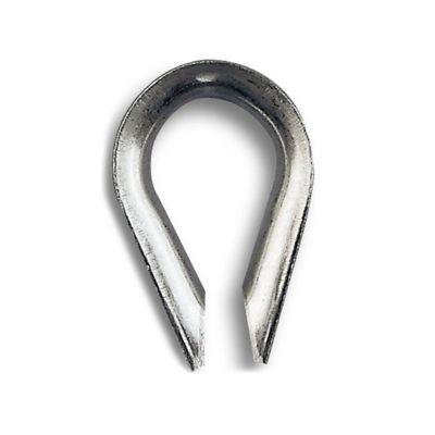 1 cosse-cœur en acier inoxydable Ø 10 mm