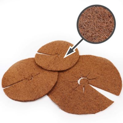 1 disque de paillis de noix de coco 45 cm tapis en fibre de coco Aquagart