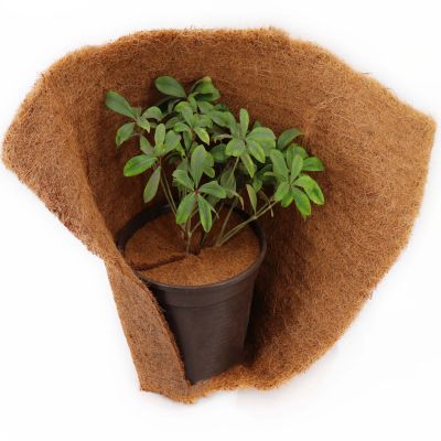 1 disque de paillis de noix de coco 45 cm tapis en fibre de coco Aquagart