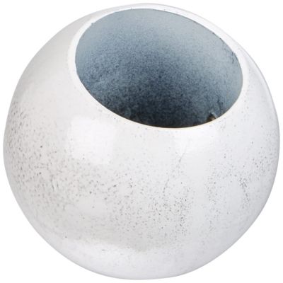 1 EMBOUT BOULE - BLANC LAQUÉ - DIAMÈTRE 28