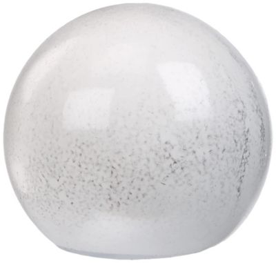 1 EMBOUT BOULE - BLANC LAQUÉ - DIAMÈTRE 28