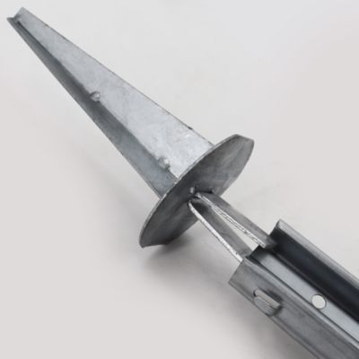 1 ensemble de barres de renfort de angle pour poteaux de clôture à profil en Z Aquagart
