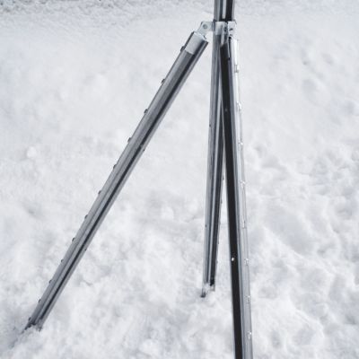 1 ensemble de barres de renfort de angle pour poteaux de clôture à profil en Z Aquagart
