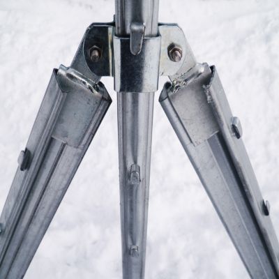 1 ensemble de barres de renfort de angle pour poteaux de clôture à profil en Z Aquagart