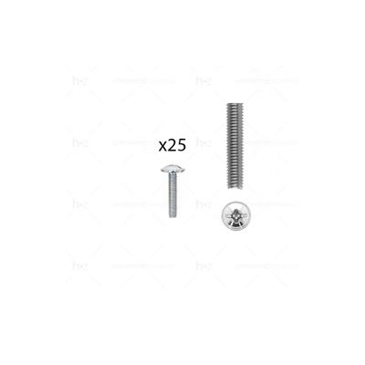 1 kit composés de 25 vis M4X20 mm zinguée