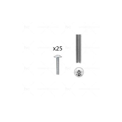1 kit composés de 25 vis M4x225 mm zinguée