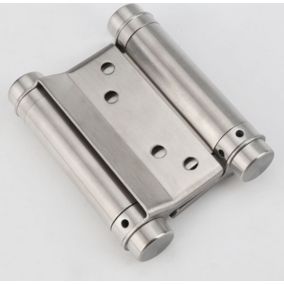 1 paire de charnières de porte battante à double action réglables en acier inoxydable pour comptoir de salon de café