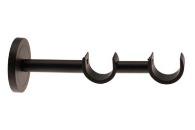 1 SUPPORT MUR DOUBLE OUVERT DIAMETRE 28 - DIAMETRE 28 - NOIR SATINE - 9 ...