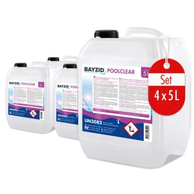 1 x 5 L Traitement Liquide Pour Éliminer La Turbidité Des Piscines Équipées De Cartouches Ou De Boules Filtrantes