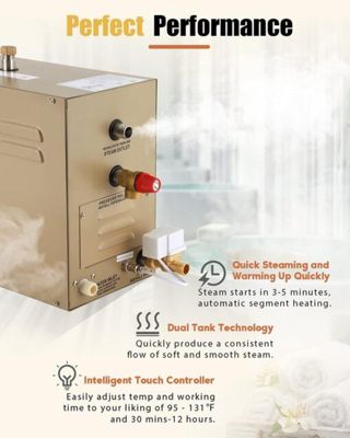 10.5KW Générateur de Vapeur 220V Automatique Drainage Commercial Maison pour Sauna Douche Bain Spa
