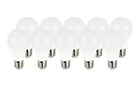 10 ampoules LED GLS E27 3,6W=25W Blanc chaud