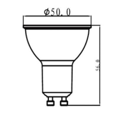 10 ampoules LED GU10 345lm 60W blanc neutre Jacobsen