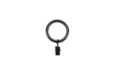 10 anneaux clip pour barre à rideau Antiki GoodHome ⌀28 mm doré