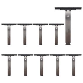 10 Attaches de Tablier, Fixation par clip, Système de Verrou pour Volet Roulant