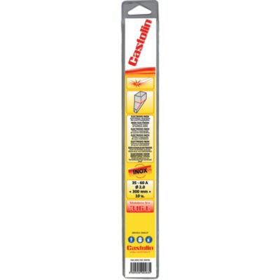 10 baguettes électrodes acier inoxydable pour soudage type 316L Ø2 mm, Castolin 316L