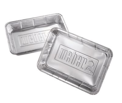 10 barquettes en aluminium grand modèle Weber