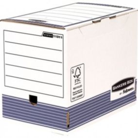 10 Boîtes d'archives en carton A4/A4+ pour charge lourde Largeur 20 cm