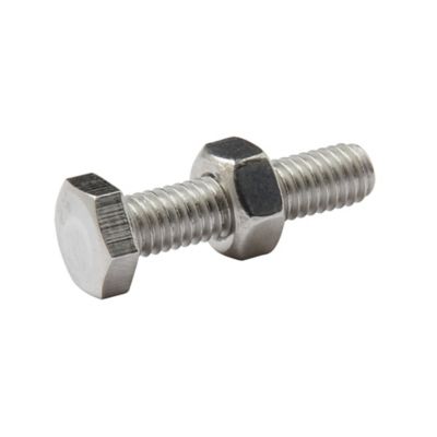 10 boulons tête héxagonale inox 6 x 25 mm
