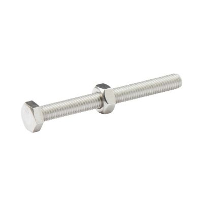 10 boulons tête héxagonale inox 6 x 60 mm