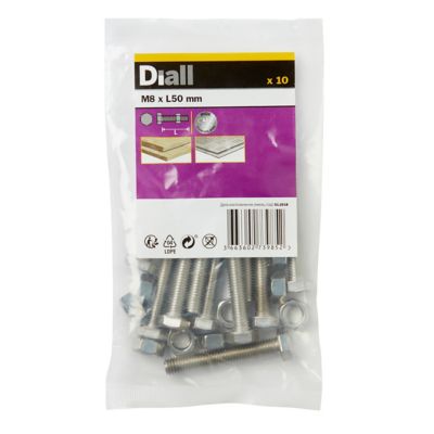 Lot De 50 Vis Bouton Hexagonal M5x8mm - Acier Noir - Uxcell