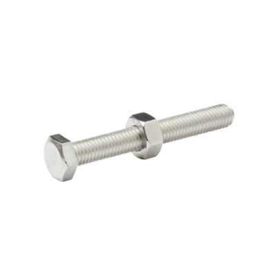 10 boulons tête héxagonale inox 8 x 60 mm