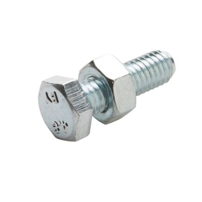 10 boulons tête héxagonale zingué 5 x 20 mm
