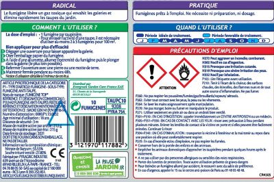 Cartouches pour fusil à taupe - Par 50 Hygiène 3D Agro Direct