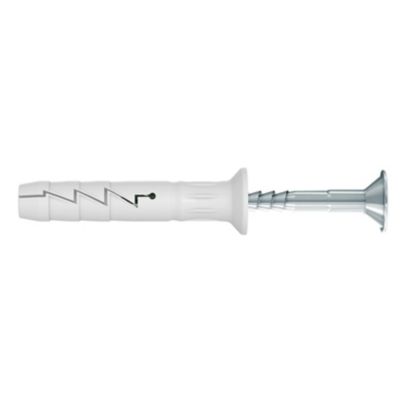 10 chevilles à frapper Diall nylon CS PZ Ø8x60mm