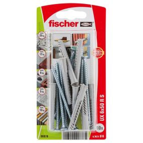 10 chevilles universelles Fischer Ø6x50mm