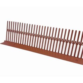 10 Closoirs pare moineau polypropylène 10x100 cm Rouge - Ral 8004