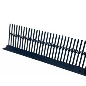 10 Closoirs pare moineau polypropylène 8x100 cm Noir - Ral 9005