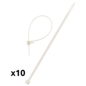 10 colliers de câblage 4,8x 200mm Zenitech