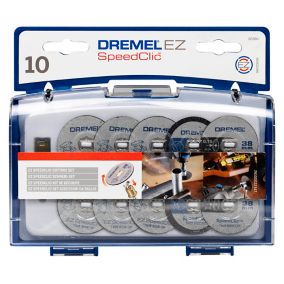 10 disques à tronçonner Dremel SpeedClic