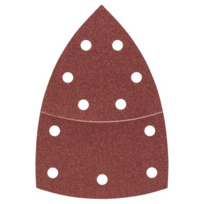 10 disques abrasifs Bosch velcro 102X62/93 mm grain 120