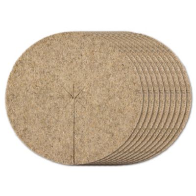 10 Disques de Paillage Chanvre Naturel 30cm Protection Mauvaises herbes,