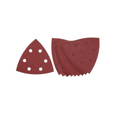 10 Feuilles Abrasives Velcro Pour Ponceuses Delta Velcro Dewalt - 6 Perforations - 93x93mm