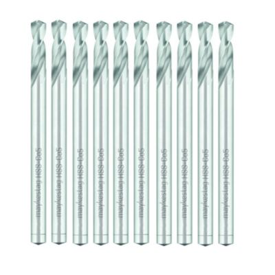 10 Forets Hélicoïdaux HSS Cobalt - Inox, Hardox, Aciers Très Durs 135  D. 5 x Lt. 86 x Lu. 26 x Q. 5 mm x Z2 - Diamwood