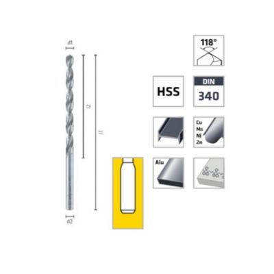 Foret Hélicoïdal Extra Long DIN 340 HSS-G 11,0 Mm - Technologie De Coupe AM