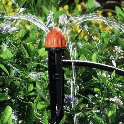 Boutt Gartensprenger Mit Erdspieß – Verstellbarer Sektor (0-360°) Und Reichweite, Für Große Flächen, Druck Bis 7 Bar