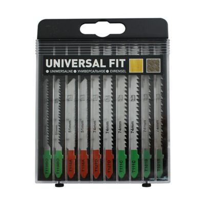 10 lames de scie sauteuse T Bois et métal