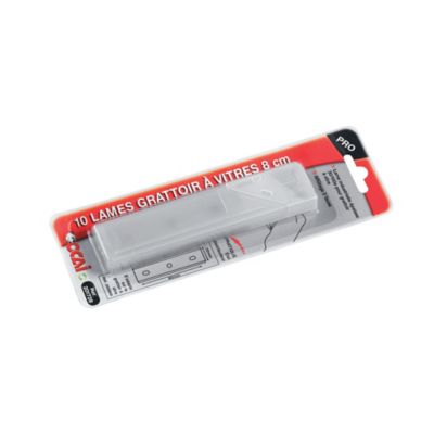 10 lames pour gratte vitres OCAI 8 cm