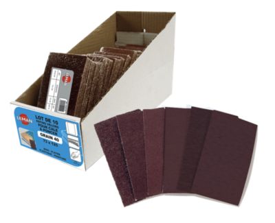 10 patins auto-agrip. 73x125 gr180 corindon par 15 lots - 70125.104 - leman
